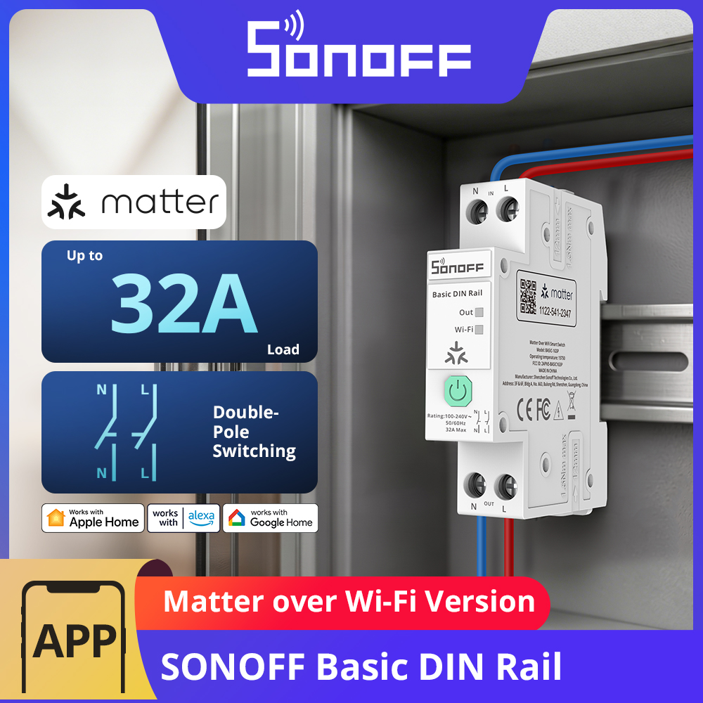 Wifi Irrigation Timer - مفتاح SONOFF BASIC-1GSP أحادي القناة للتركيب