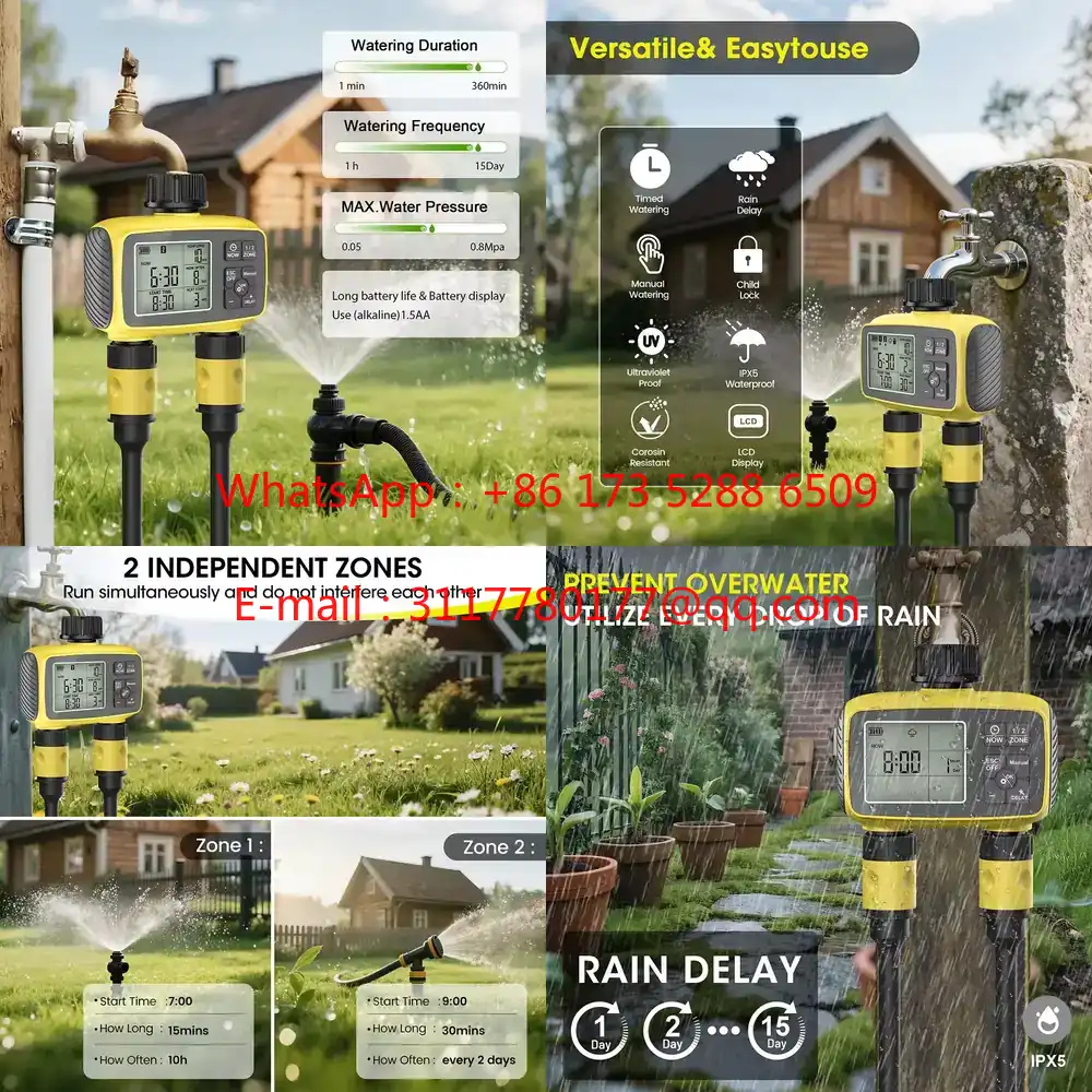 Smart Garden Is - WAP01 مؤقت ري الحدائق بشاشة عرض