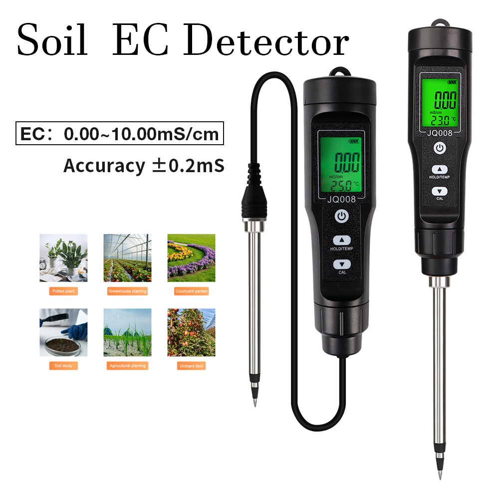 Soil Test Digital - جهاز قياس التوصيل الكهربائي ودرجة الحرارة