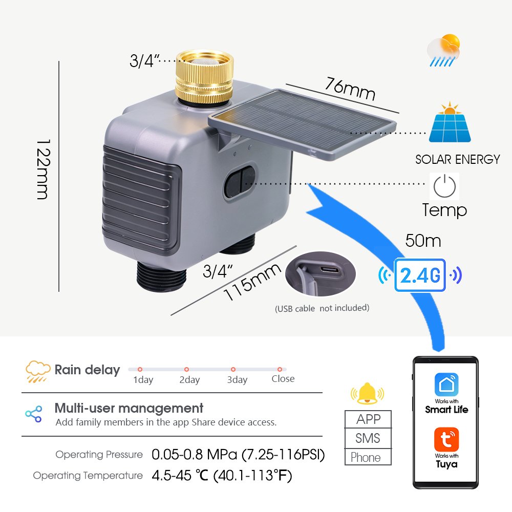 تاي سمارت سولار مؤقت ري بمنطقت - مراجعة Smart Garden Hose وسعره