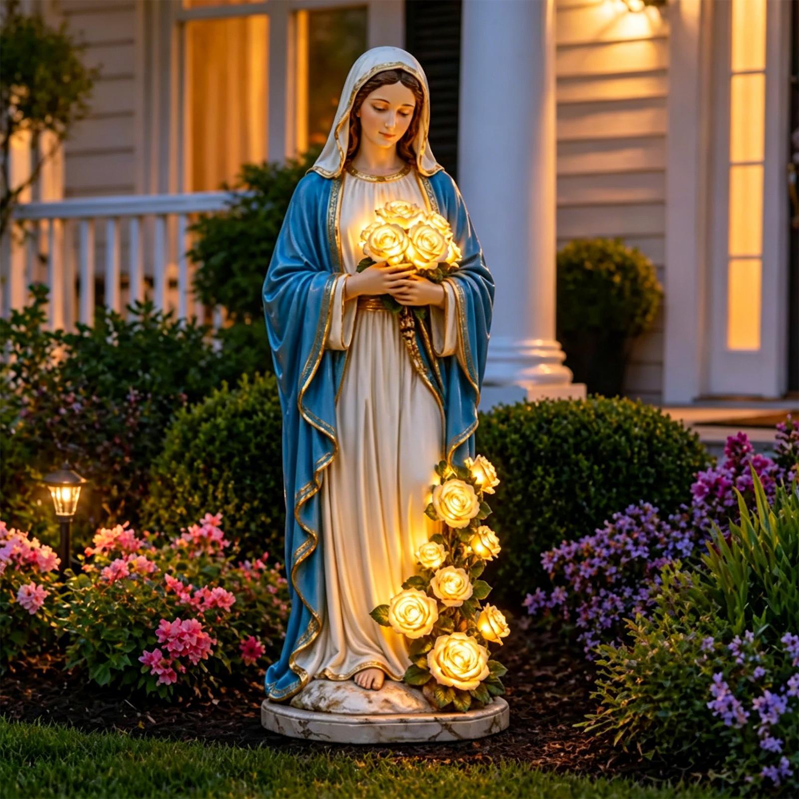 مصباح حديقة على شكل مريم العذر - مراجعة Smart Garden Spotlights وسعره