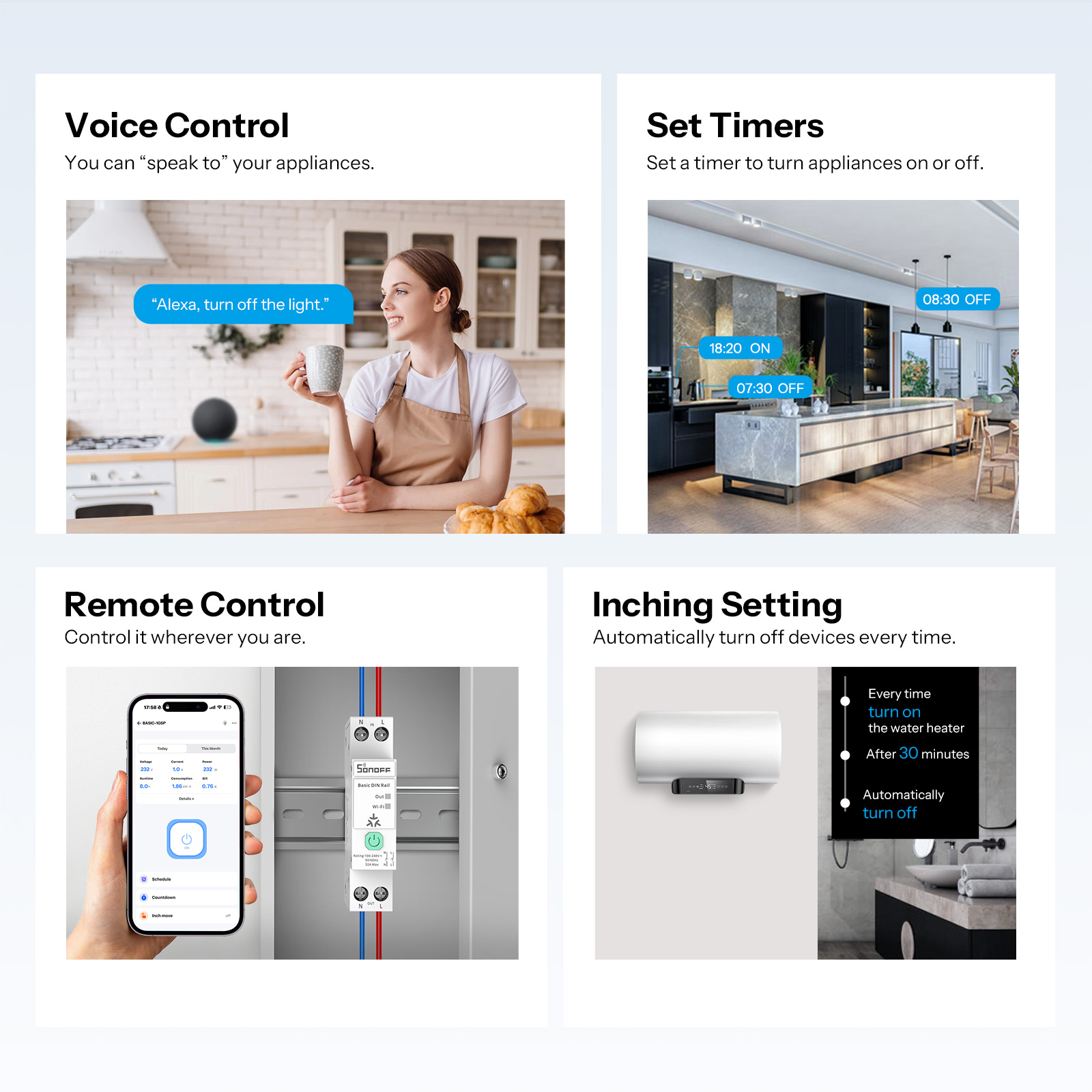 مفتاح SONOFF BASIC-1GSP أحادي  - مراجعة Wifi Irrigation Timer وسعره