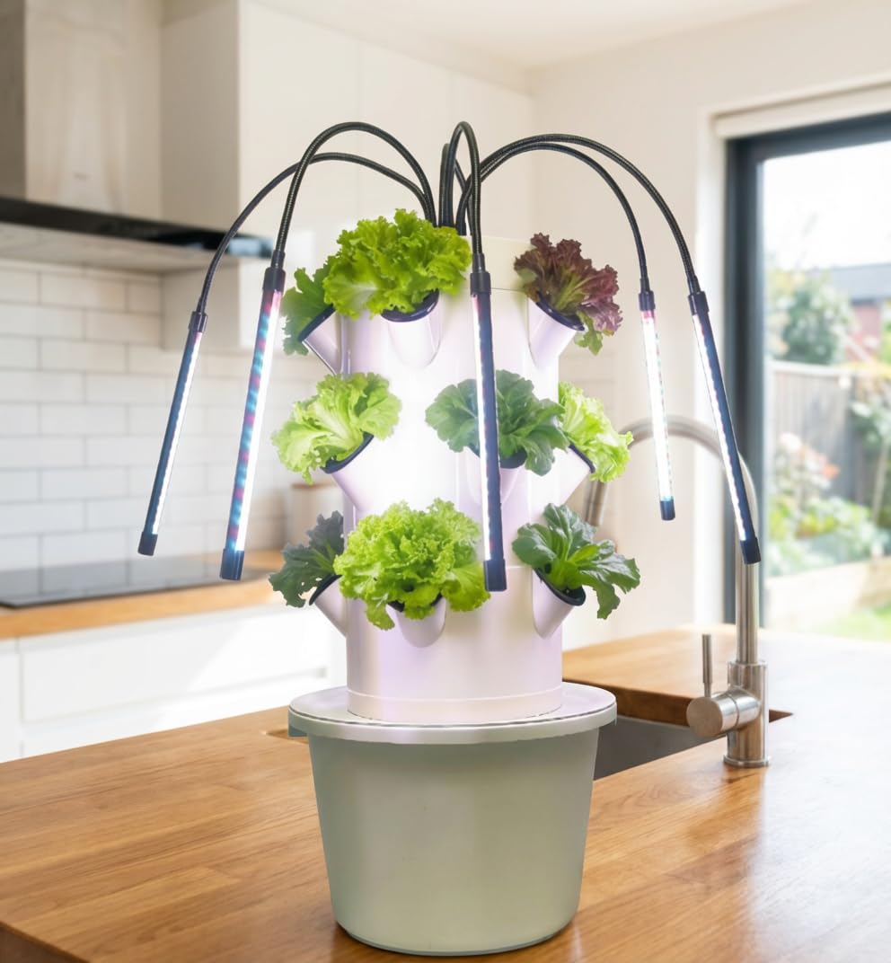 نظام الزراعة المائية العمودي | - مراجعة Smart Garden Vertical Planter وسعره
