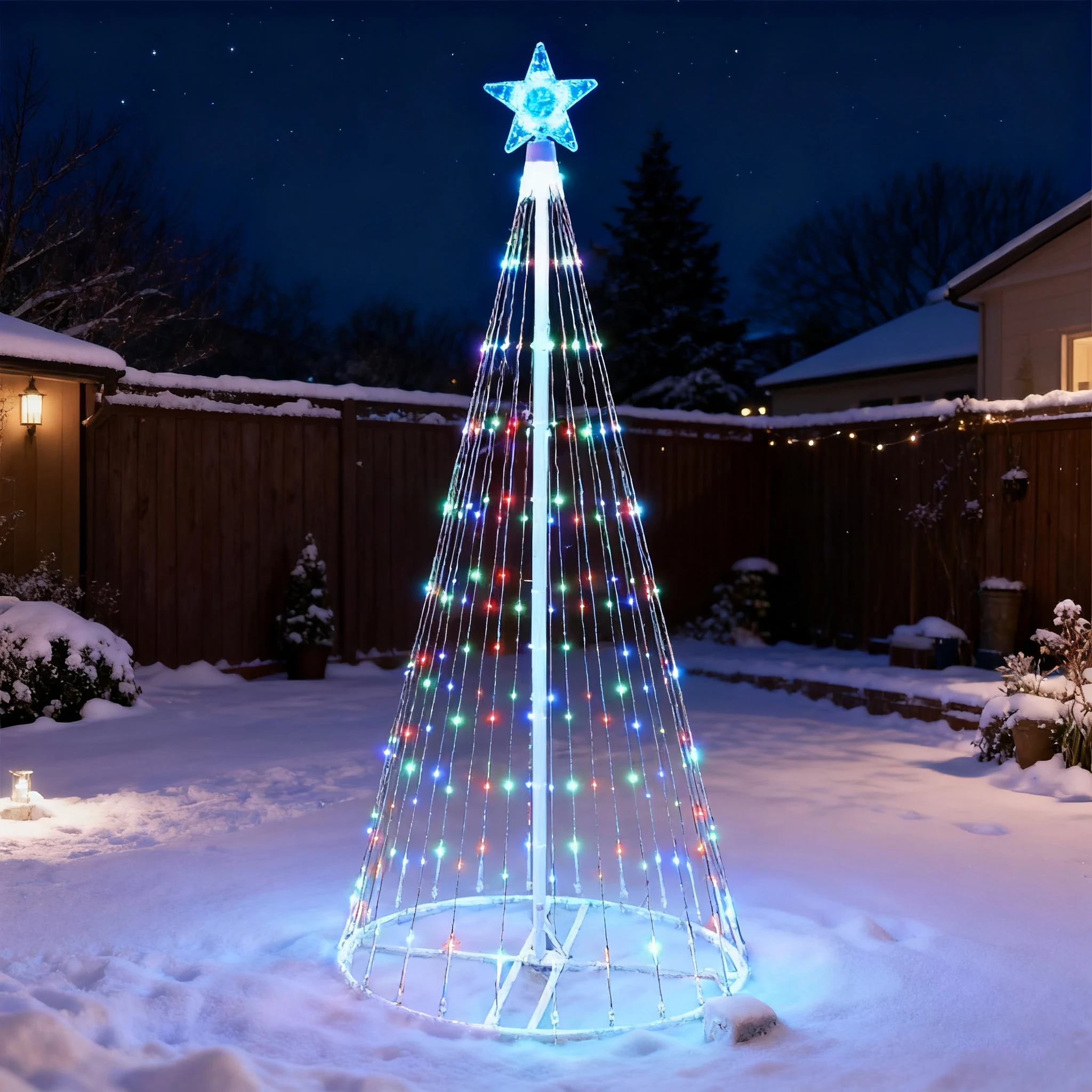 تعمل بالطاقة الشمسية LED شلال  - مراجعة Smart Garden Spotlights وسعره
