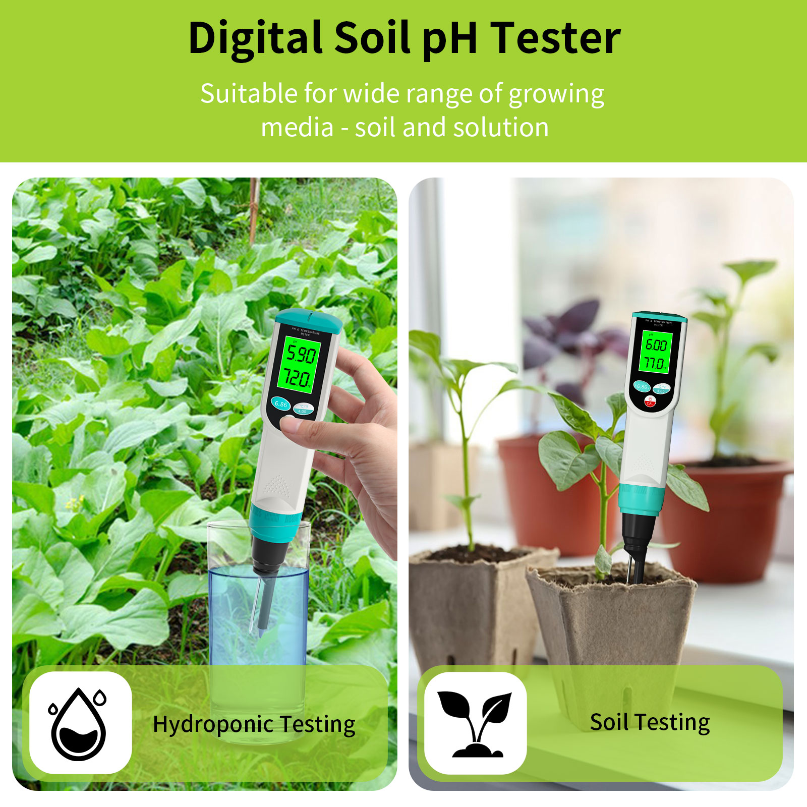 عالية الدقة التربة PH متر 0.00 - مراجعة Soil Test Digital وسعره