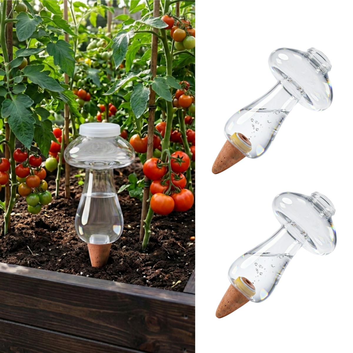 كرات ري ذاتي سعة 300 مل للنبات - مراجعة Plant Watering Globe وسعره