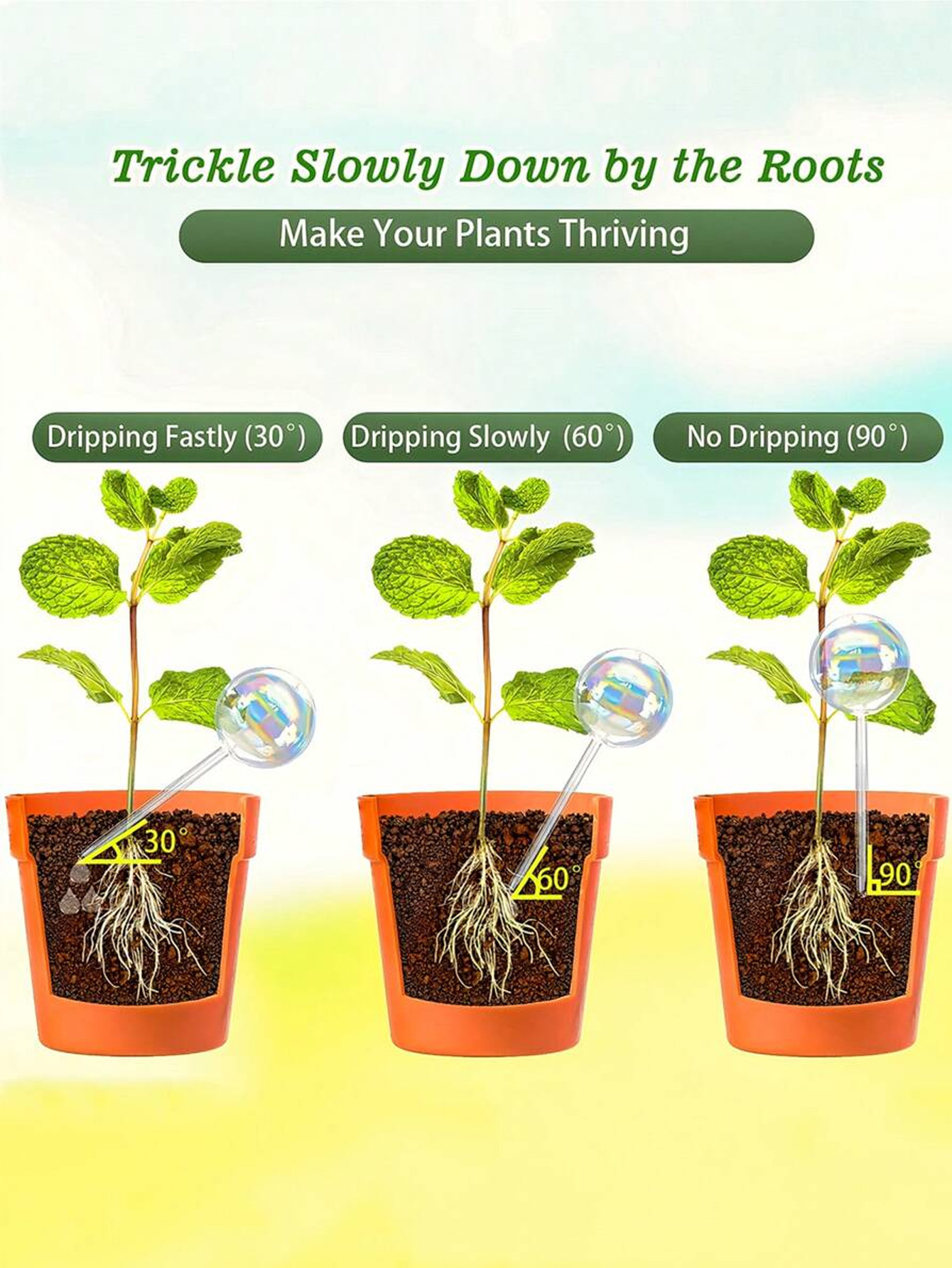 1/2/4 قطع رشاش ري أوتوماتيكي ب - مراجعة Plant Watering Globe وسعره