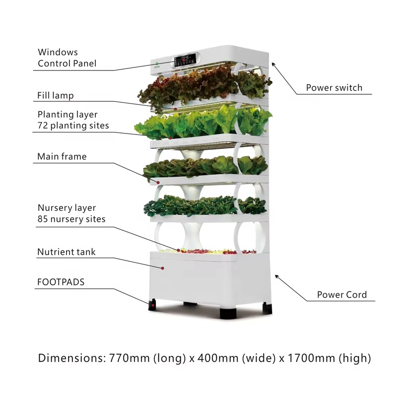 نظام زراعة مائي كامل مع مصباح  - مراجعة Smart Garden Vertical Planter وسعره