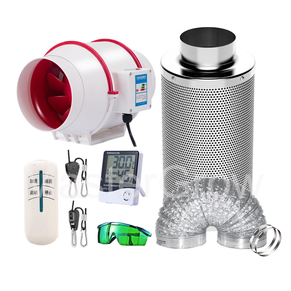 4/5/6/8 بوصة مروحة قناة مجموعة - مراجعة Grow Tent Complete Kit وسعره