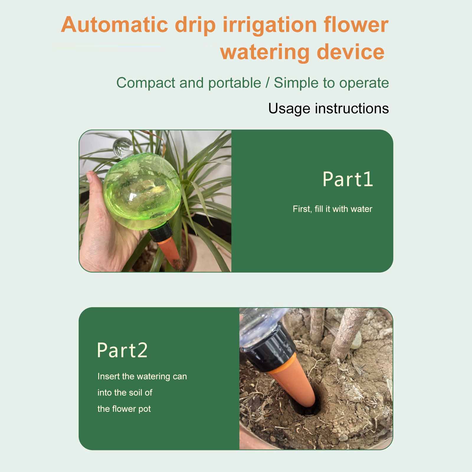 كرات ري ذاتية سعة 500 مل، كرات - مراجعة Plant Watering Globe وسعره
