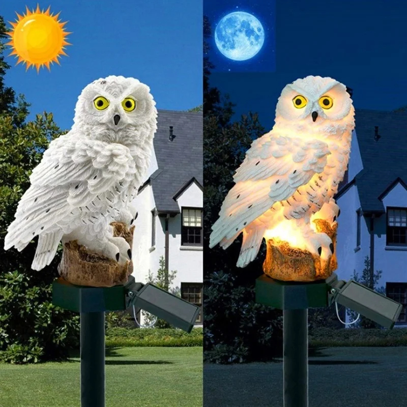 تمثال بومة يعمل بالطاقة الشمسي - مراجعة Smart Garden Spotlights وسعره