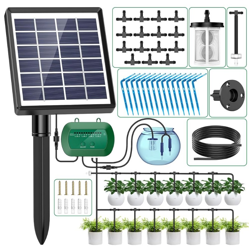 طقم الري الذكي بالطاقة الشمسية - مراجعة Smart Garden Greenhouse وسعره