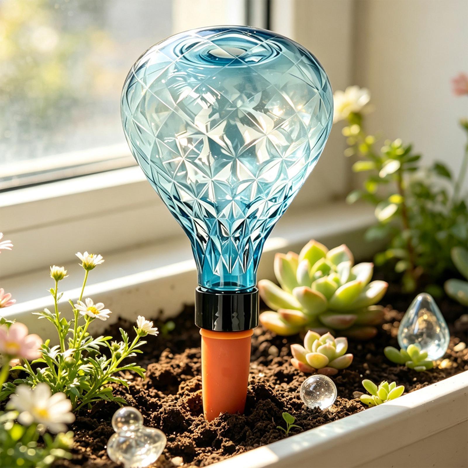 كرات ري ذاتي للنباتات 4 قطع، ج - مراجعة Plant Watering Globe وسعره