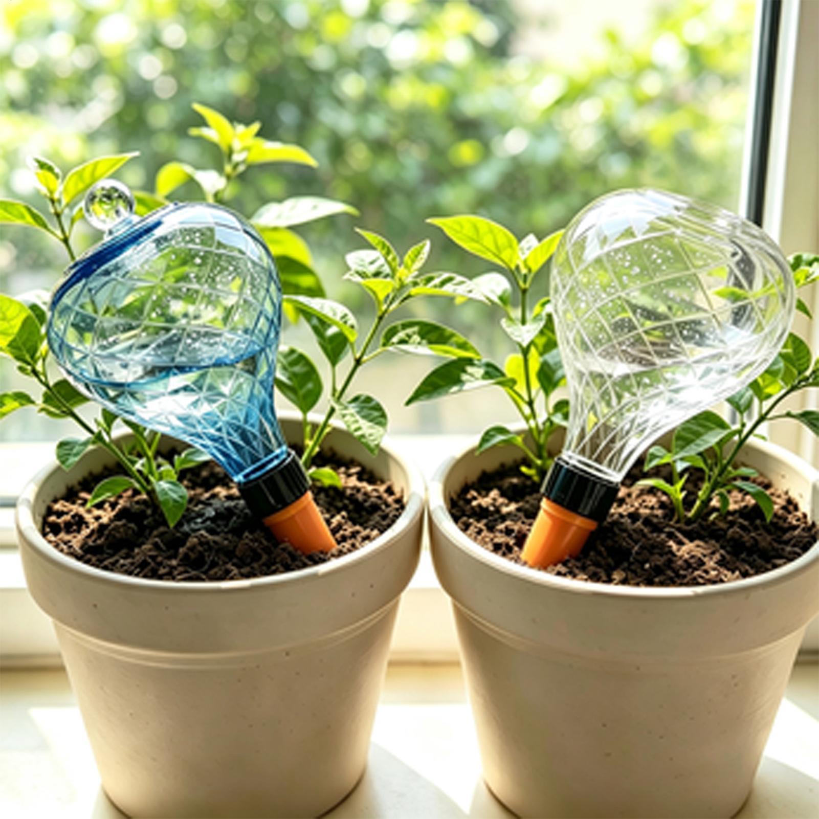 كرات ري ذاتي للنباتات 4 قطع، ج - مراجعة Plant Watering Globe وسعره