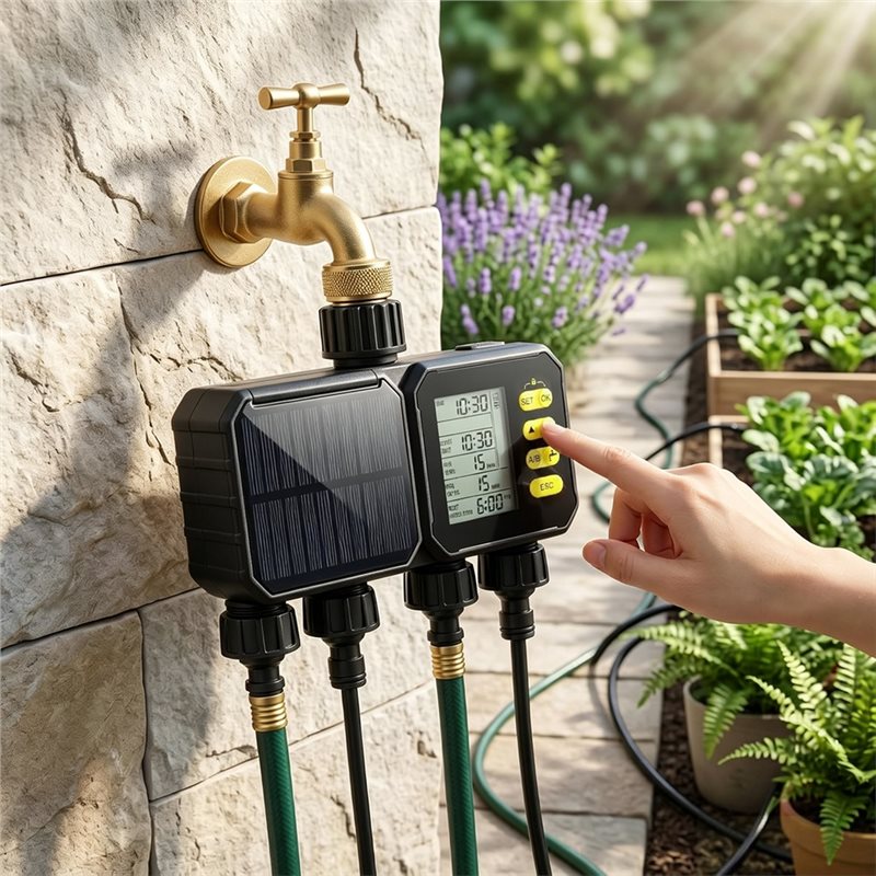 جهاز توقيت للري يعمل بالطاقة ا - مراجعة Smart Garden Zone وسعره