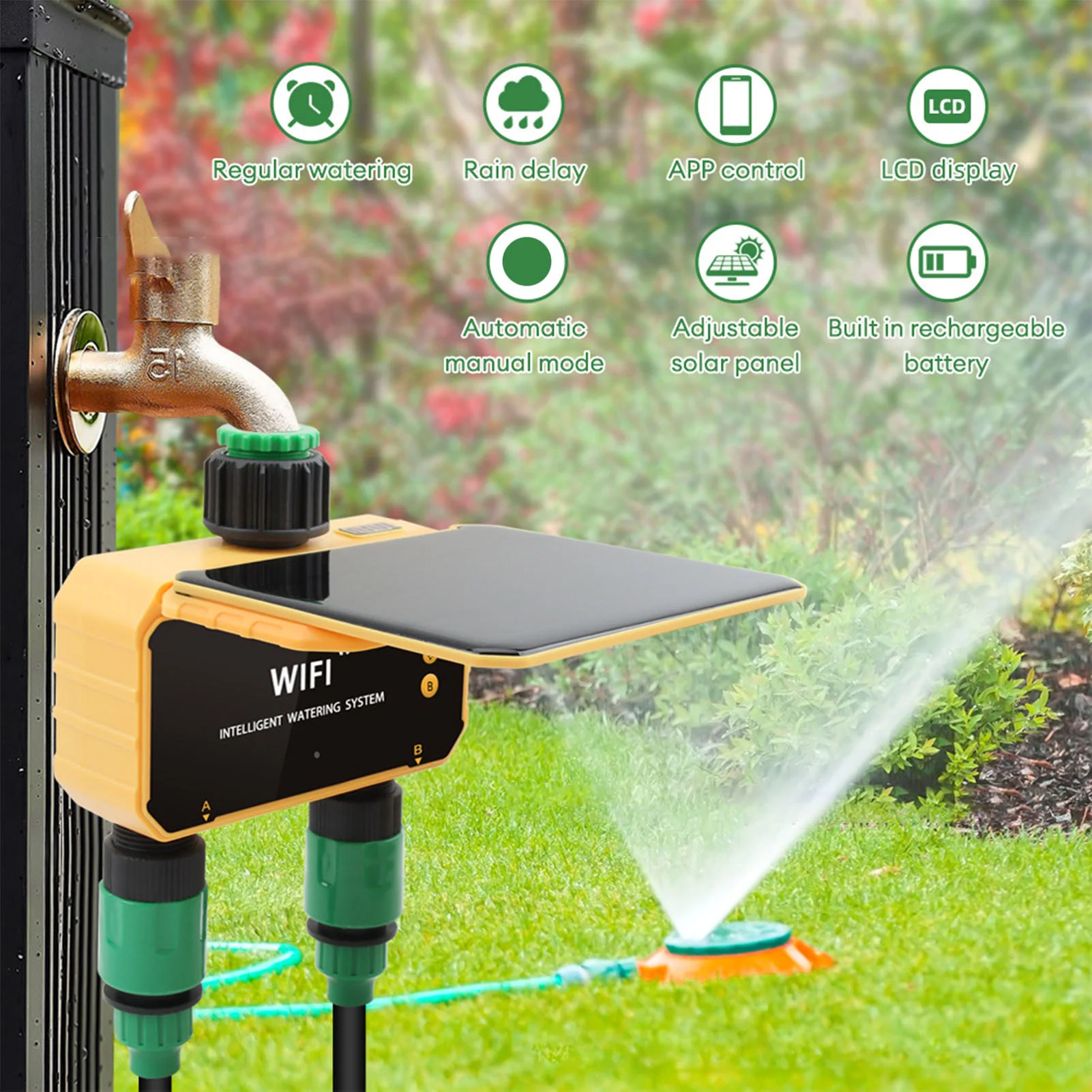 مؤقت ري ذكي يعمل بالطاقة الشمس - مراجعة Smart Garden Is وسعره