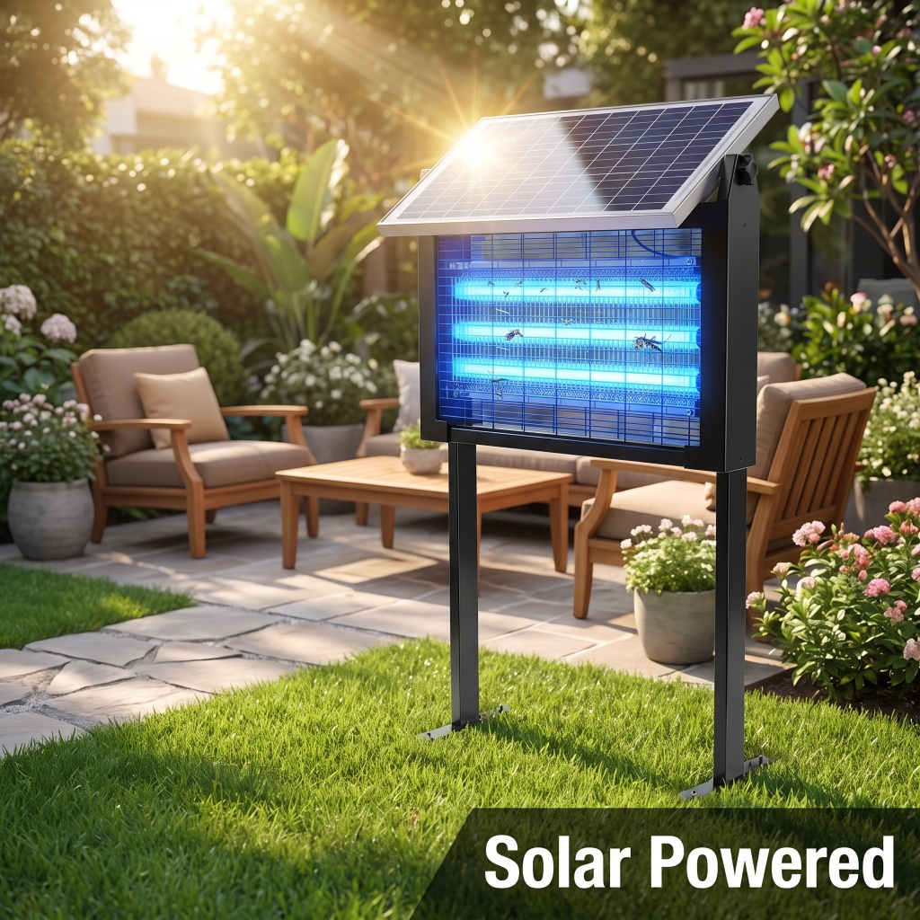 مصباح شمسي لقتل البعوض، موديل  - مراجعة Smart Garden Youtube وسعره